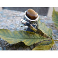 Anell G.Styliano plata or ull de tigre - ASP1499/O Anell G.Styliano plata or ull de tigre - ASP1499/O