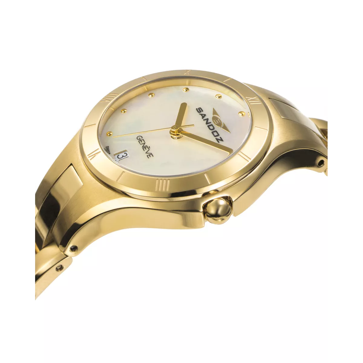 Reloj Sandoz ip chapado 50m  - 81370-97