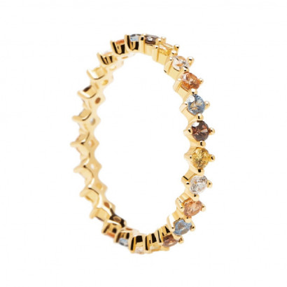 Anillo Pdpaola Sage plata baño oro 18k - AN01-209-14