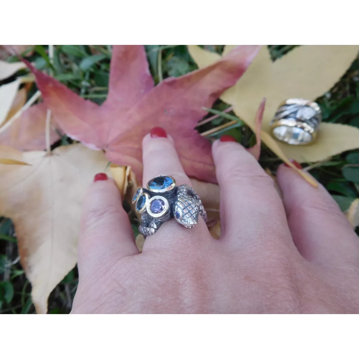 Anell G.Styliano plata or i topaç - ASP1628