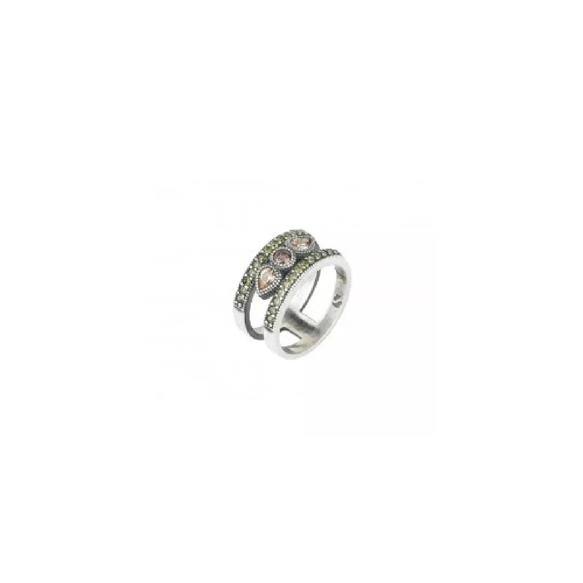 Anillo sunfield plata circon color - AN061223