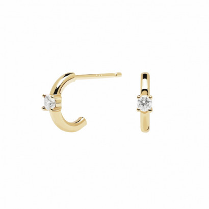 Arracades Pdpaola White  plata xapada zircon - AR01-334-U