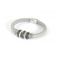 Polsera La bruixeta pell i plata - BRU0778 Polsera La bruixeta pell i plata - BRU0778