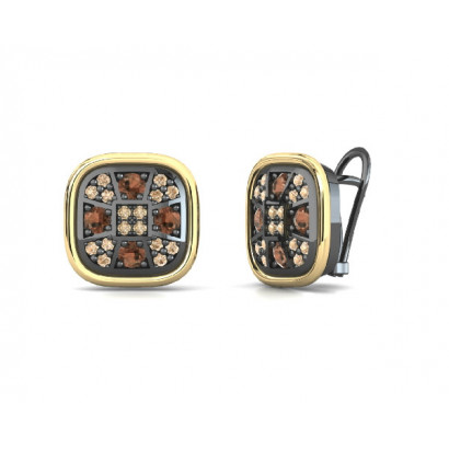 Arracades Bohemme plata or zircon colors - 7CHO005E