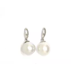 Arracades or blanc perla 9.5-10mm - P100/4032