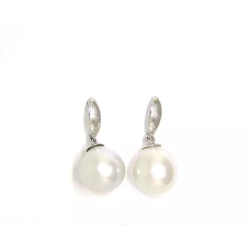 Arracades or blanc perla 9.5-10mm - P100/4032