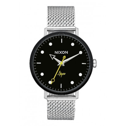 Reloj nixon arrow 38mm esfera negra cadena  - A12382971