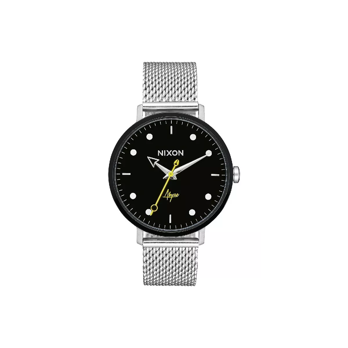 Reloj nixon arrow 38mm esfera negra cadena  - A12382971