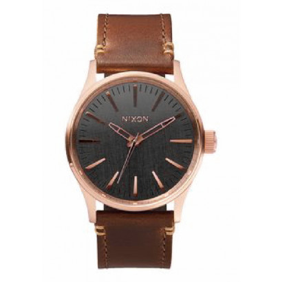 Reloj nixon sentry 38mm cobre correa piel - A3772001