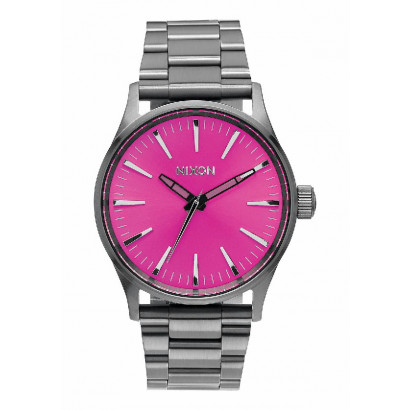 Reloj nixon sentry ss 38mm cadena acero mate - A4502096