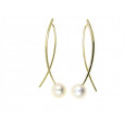Pendientes oro amarillo y perla - ARGAN45G Pendientes oro amarillo y perla - ARGAN45G