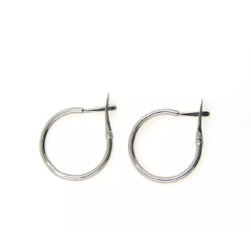 Pendientes oro blanco18kts criolla 18mm