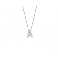 Penjoll or blanc 18k inicial A briillants 0.04k - P7948LWA