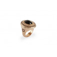 Anell plata zircon granate mida 14 - AN060428/2 Anell plata zircon granate mida 14 - AN060428/2