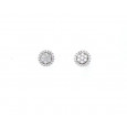 Pendientes oro blanco brillantes 0,35k - 352922