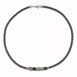 Collar Platadepalo plata bronce resina - MN2D