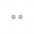 Pendientes mini Sunfield plata circon - PE062413