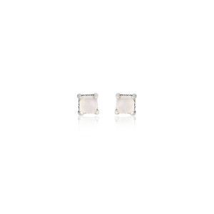 Pendientes mini Sunfield plata cuarzo rosa - PE062421/15