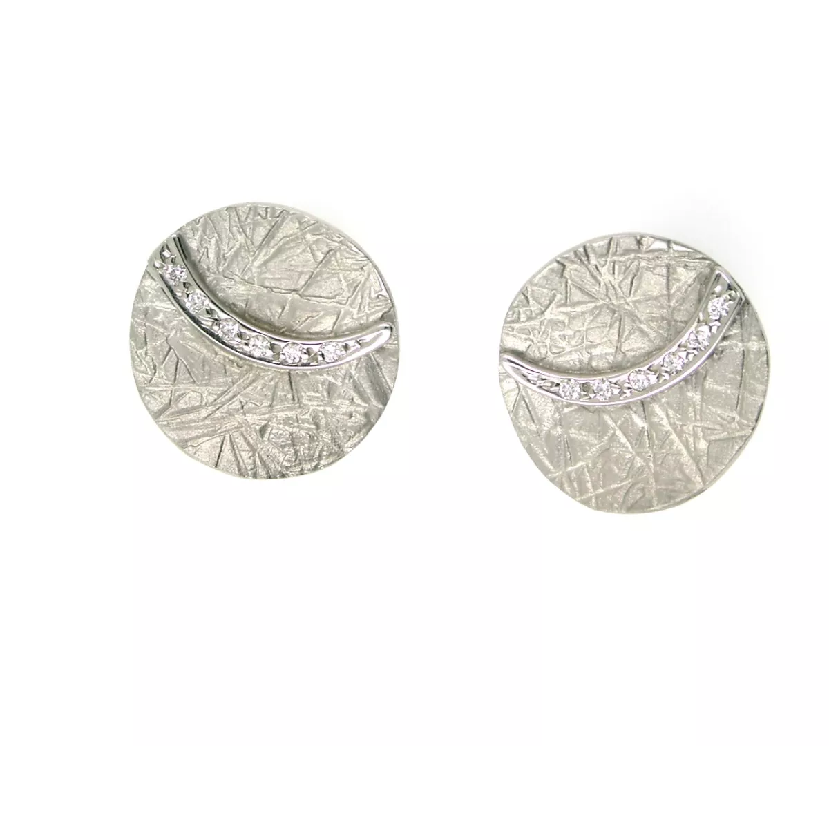Pendientes oro blanco 18 brill-0.11k - M51339 ESPECIAL