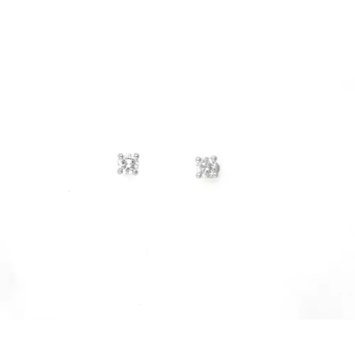 Arracades or blanc i brillants 0,154k - BR1659-4P