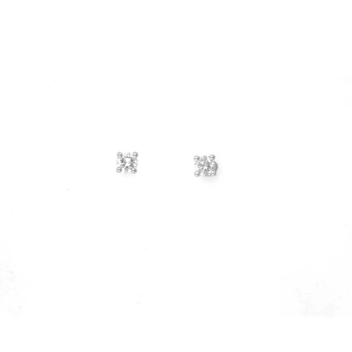 Arracades or blanc i brillants 0,154k - BR1659-4P