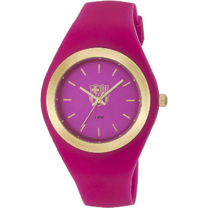 Reloj fcbarcelona 41mm correa caucho fucsia - BA07703