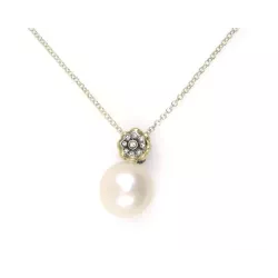 Colgante la bruixeta plata-oro perla circon cad.45 - BRU1306C