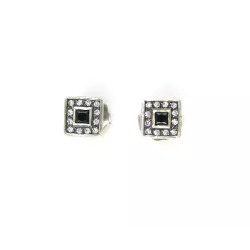 Pendientes la bruixeta plata circon  - BRU1488PE