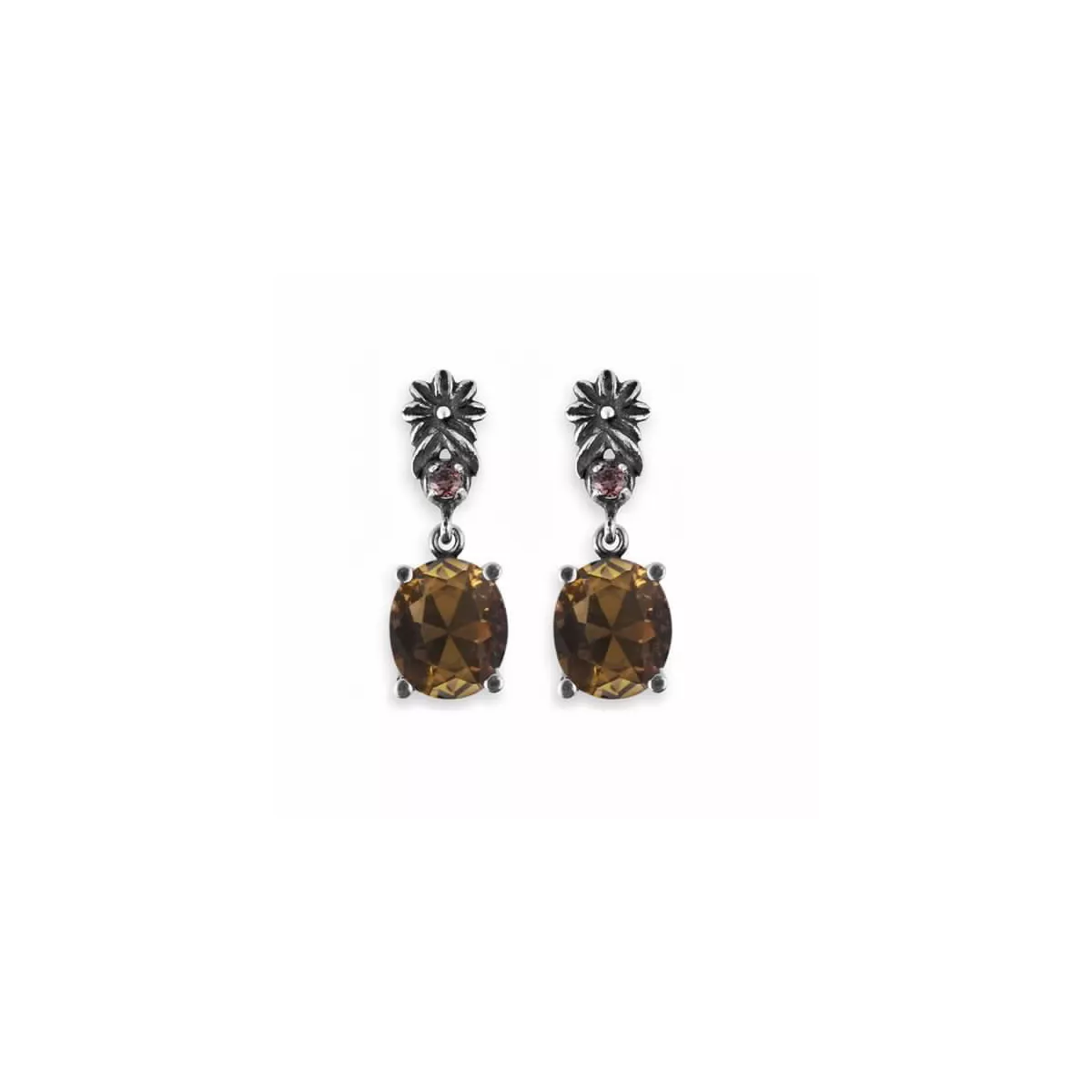 Pendientes Platadepalo plata circon - CE12A