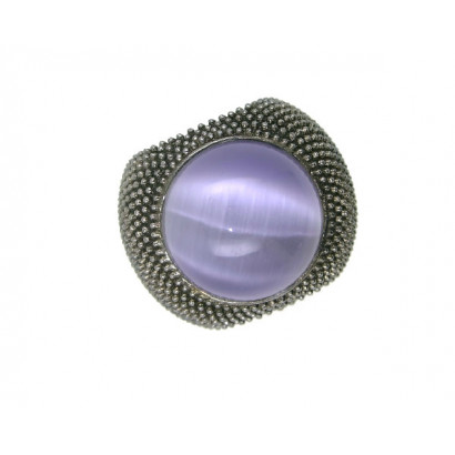 Anillo pesavento pixel plata ennegr.p.lila m.14-17 - WPXLA097/M