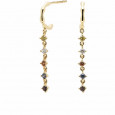 Arracades Pdpaola Five Sage plata bany or 18k - AR01-303-U Arracades Pdpaola Five Sage plata bany or 18k - AR01-303-U