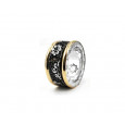 Anillo Bohemme plata y oro amarillo 18k - 7MET212R16