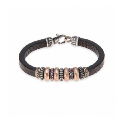 Polsera Platadepalo plata bronze cuir - WB203X T/19