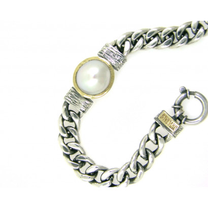Polsera G.Styliano plata or i perla - PSP1322/P