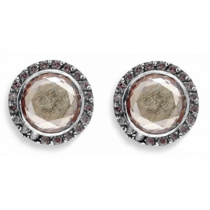 Arracades Platadepalo plata zircon - CE31C