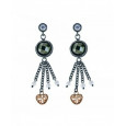 Pendientes Platadepalo plata bronce perla - CE37
