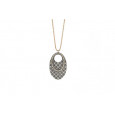 Colgante plata circon 80cm - CL060374