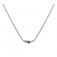 Collar sunfield plata ennegrecida y rose - CL060945 Collar sunfield plata ennegrecida y rose - CL060945