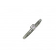 Anillo solitario oro blanco brillantes 0.12k - 415312M