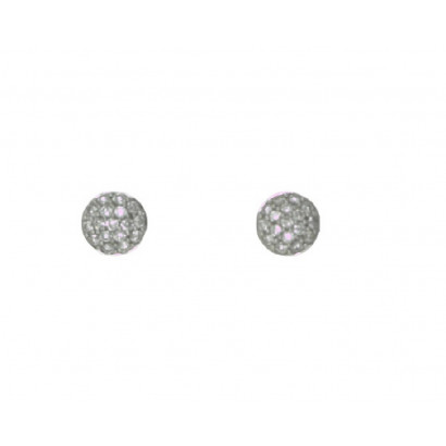 Arracades or blanc pave brillants 0,25k - E3572BW0