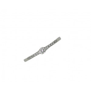 Anillo oro blanco brillantes 0,15k - BS14-1