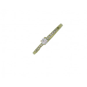 Anillo oro amarillo brillantes 0,15k - AS14-1