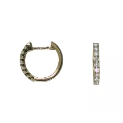 Pendientes oro rosa brillantes 0.40k - R34