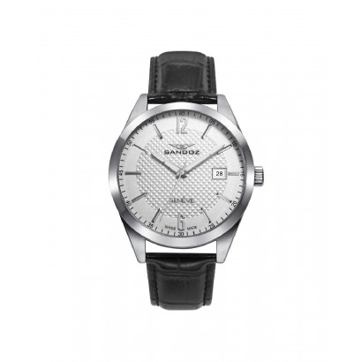 Reloj Sandoz acero correa piel - 81515-05