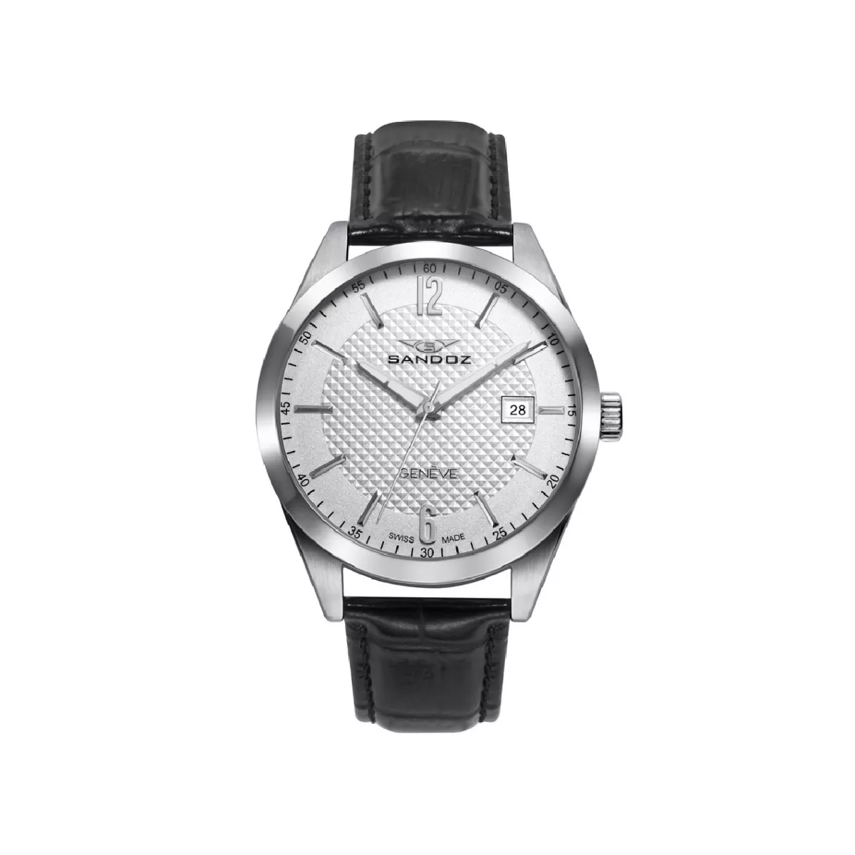 Reloj Sandoz acero correa piel - 81515-05