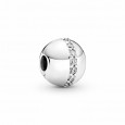 Clip Pandora plata circon  - 799403C01