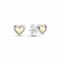 Pendientes Pandora plata oro corazon - 299389C00