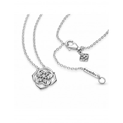 Penjoll Pandora plata zircon flor - 399370C01-45