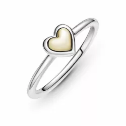 Anillo Pandora plata oro corazon - 199396C00-56