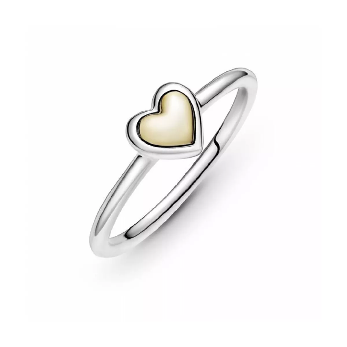 Anillo Pandora plata oro corazon - 199396C00-56